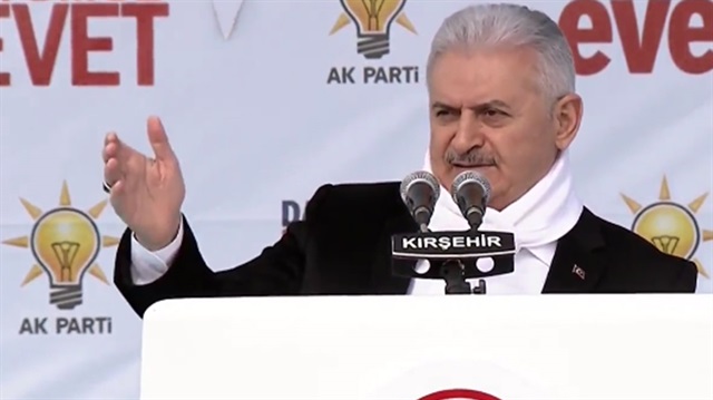 Başbakan Binali Yıldırım, Kırşehir'de vatandaşlara hitap etti. 