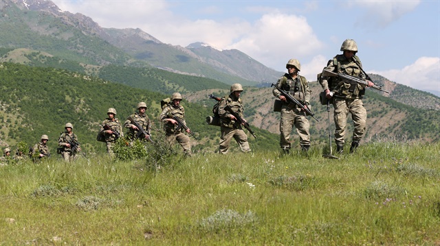 Güvenlik güçleri, terör örgütü PKK'ya karşı operasyonlarını sürdürüyor. 