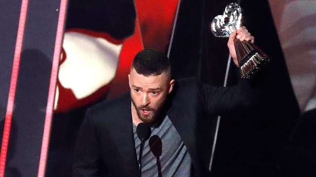 Recording artist Justin Timberlake accepts the award for Song of the Year