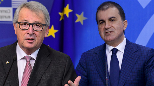 AB Bakanı Ömer Çelik, AB Komisyonu Başkanı Juncker'in Cumhurbaşkanı Erdoğan'a ilişkin sözlerine yanıt verdi: Türkiye'ye saldırarak kendi sorumluluğundan kaçıyor.