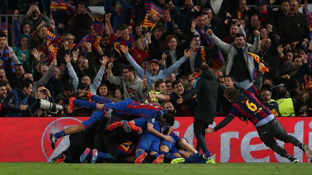 Barcelona taraftarı Cris Rolandus, stadyumdan çıkmamış olsaydı bu sevinci tam önünde görmüş olacaktı. 