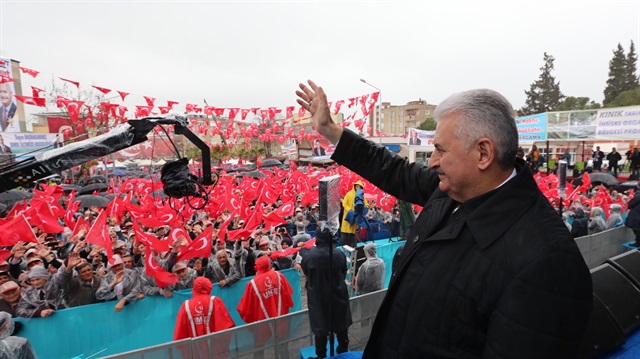 Turkish Prime Minister Binali Yıldırım in Izmir