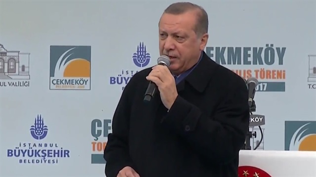 Cumhurbaşkanı Çekmeköy'de konuştu. 