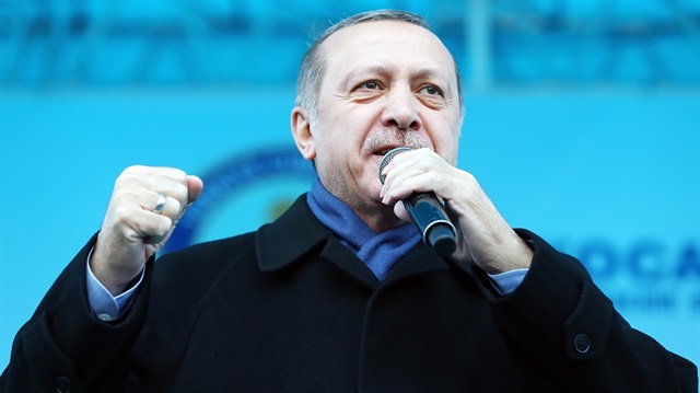 Cumhurbaşkanı Erdoğan, Kocaeli'de toplu açılış töreninde konuşuyor.