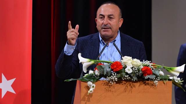 Mevlüt Çavuşoğlu Fransa'da  