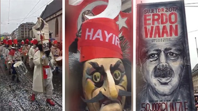 İsviçre'de Türkiye karşıtı skandal bir 'hayır' gösterisi düzenlendi. 