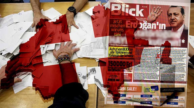 İsviçre gazetesi Blick, çirkin bir üslupla Türkçe manşet attı, 'Hayır' oyu verin diyerek tarafını açık bir şekilde belli etti. 