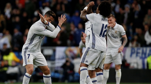 Ronaldo ve Marcelo'nun ilginç gol sevinci dikkat çekti.