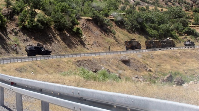 The bomb was placed on the side of the road by the PKK.