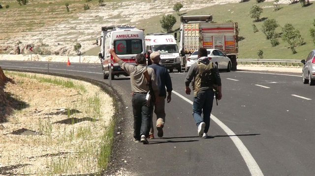 Terör saldırısı sonrasında, çok sayıda ambulans olay yerine sevke edildi. 