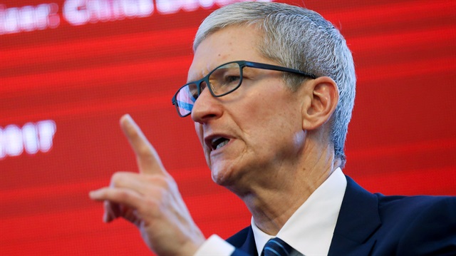 Apple CEO Tim Cook attends the China Development Forum in Beijing, China