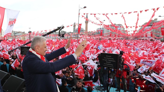 Başbakan Yıldırım, Sivas'ta konuşuyor