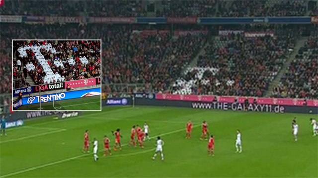 Bayern Münih'in stadında yer alan T harfi uzun süre Avrupa futbolunun gündeminde yer almıştı. 