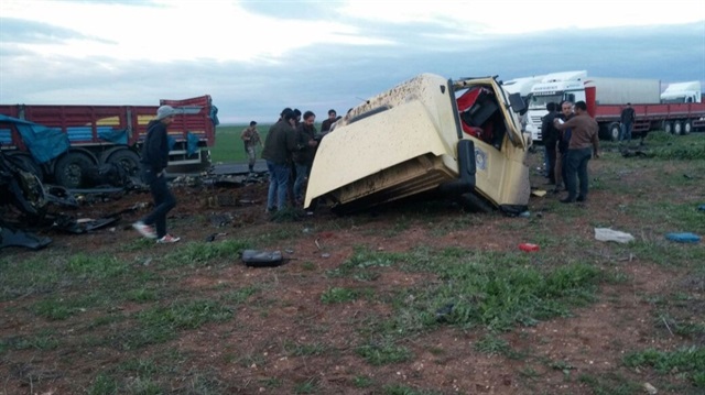 Nusaybin-Cizre karayolunda trafik kazası.