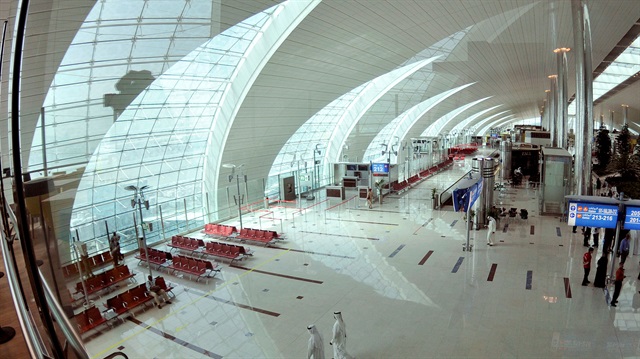 FILE PHOTO: A general view of the departure gates and duty free area at the Emirates' terminal (Terminal 3) in Dubai International Airport

