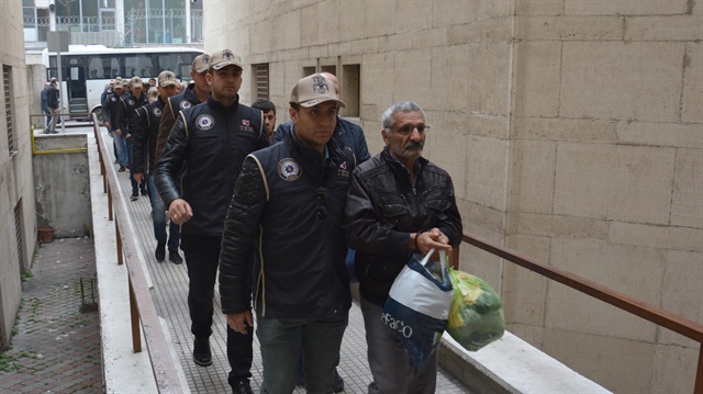 Bursa'da gözaltına alınan 22 PKK şüphelisi adliyede