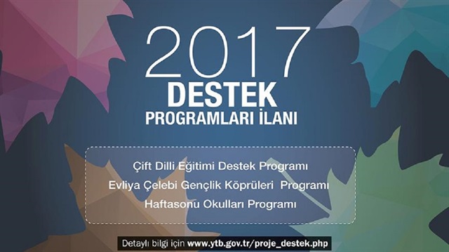 YTB, 2017 yılı için yurt dışındaki Türk vatandaşlarına yönelik 3 farklı destek programı açıkladı.