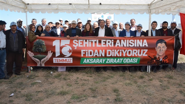 AK Parti Grup Başkanvekili İlknur İnceöz fidan dikme törenine katıldı. 