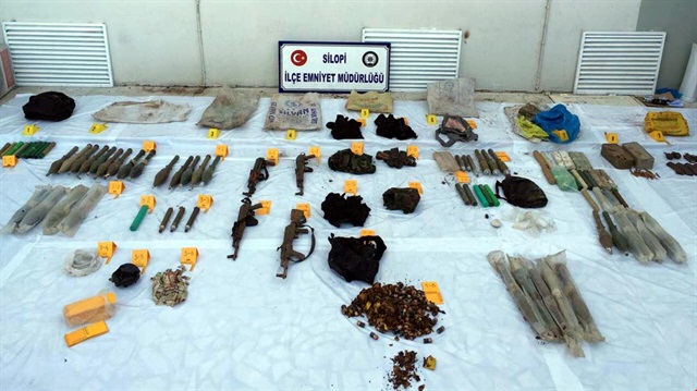 Silopi'de PKK'nın silah ve mühimmatı bulundu