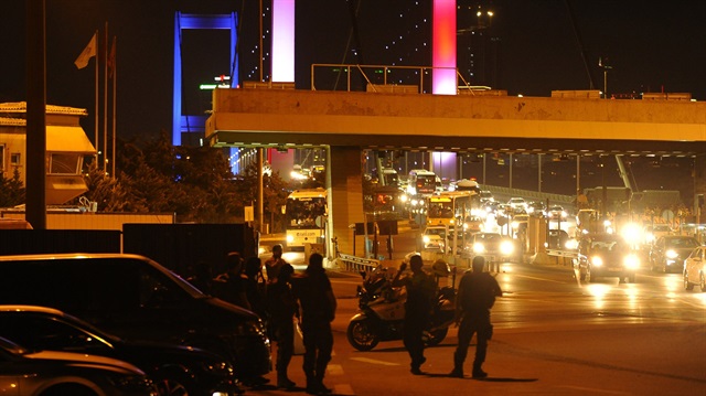 15 Temmuz darbe girişiminin yaşandığı gece, FETÖ mensupları Boğaziçi Köprüsü'ne giriş ve çıkışları kapatmıştı. 