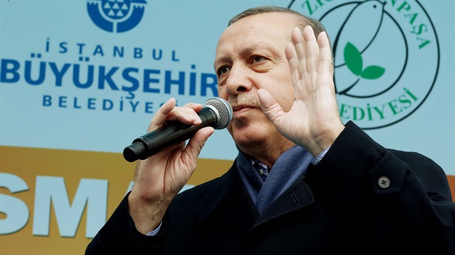 Cumhurbaşkanı Recep Tayyip Erdoğan Esenler'de toplu açılış töreninde konuşuyor.