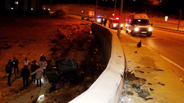 Gaziantep’te trafik kazası: 1 ölü, 2 yaralı