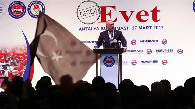 Turkey's foreign minister Mevlüt Çavuşoğlu.