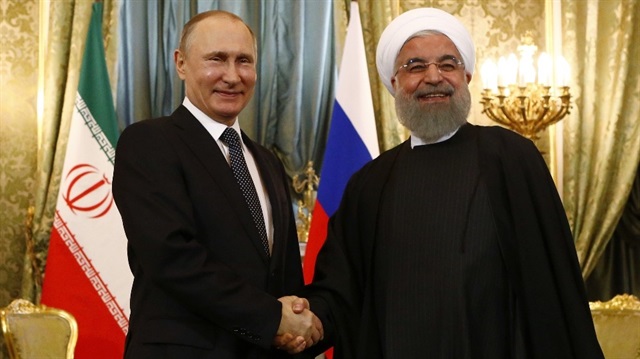 Russian president Vladimir Putin meets his Iranian counterpart Hassan Rouhani in Moscow