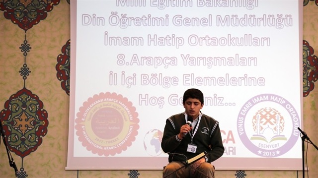 Milli Eğitim Bakanlığı Din Öğretimi Genel Müdürlüğünün düzenlediği 8'inci Arapça Yarışması İstanbul Esenyurt'ta gerçekleşti.