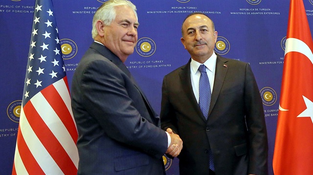 Dışişleri Bakanı Çavuşoğlu, ABD'li mevkidaşı Tillerson ile görüştü


