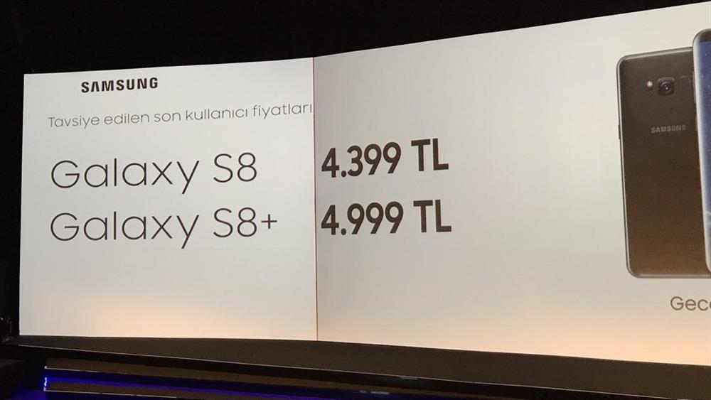samsung galaxy s8 in turkiye fiyati