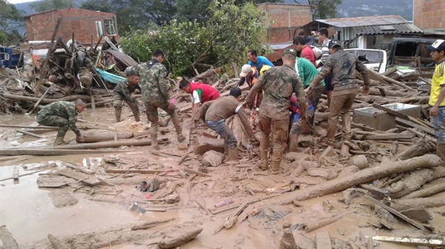 Kolombiya'daki sel felaketinde ölü sayısı 154'e yükseldi