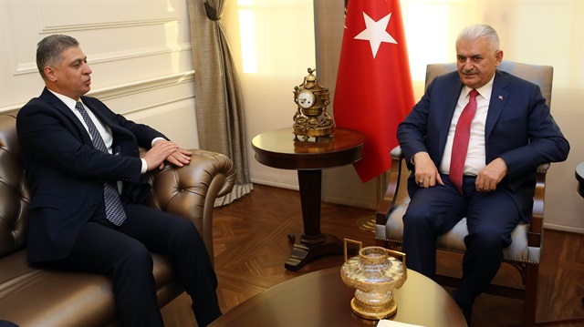​Başbakan Yıldırım, Irak Türkmen Cephesi Başkanı Erşat Salihi'yi kabul etti.