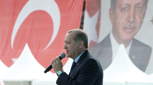 Turkish President Recep Tayyip Erdoğan in Bursa