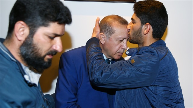 Cumhurbaşkanı Erdoğan,  Suriyeli Abdülhamid el-Yusuf ile görüştü.