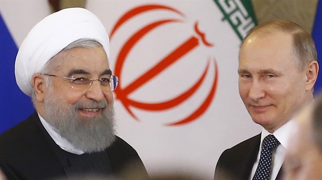 Iranian President Hassan Rouhani in Moscow