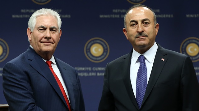 Dışişleri Bakanı Mevlüt Çavuşoğlu, ABD Dışişleri Bakanı Rex Tillerson 