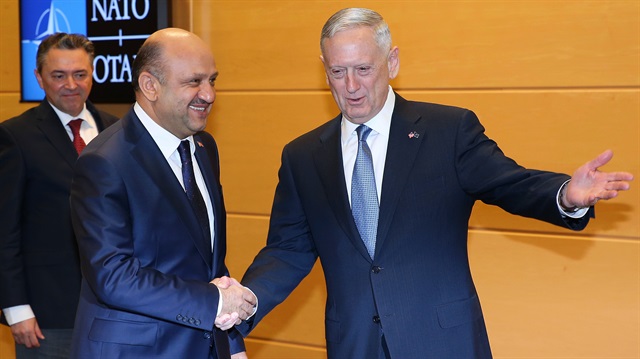Milli Savunma Bakanı Fikri Işık, ABD Savunma Bakanı James Mattis ile Brüksel'deki NATO zirvesinde bir araya gelmişti. 