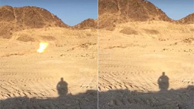 شاهد لحظة انفجار لغم سبّب هلعًا لسعوديين يتدرّبون على الرماية!