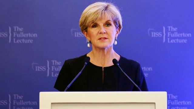 Avustralya Dışişleri Bakanı Julie Bishop, Esed rejimine sert tepki gösterdi.