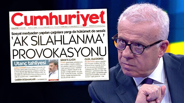 Özkök, Cumhuriyet'in 'AkSilahlanma' manşeti için 'kısa bir haber' tanımını yaptı.
