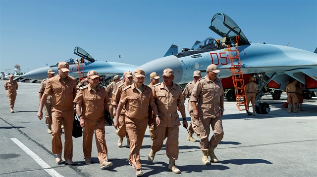 Russian Defense Minister Sergei Shoigu visits Hmeymim air base in Syria