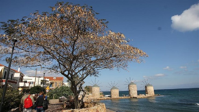 200 yerli ve yabancı turist Yunanistan'ın Kos Adasına geçiş yaptı.