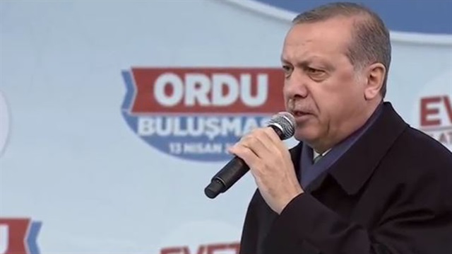 Cumhurbaşkanı Erdoğan Ordu'da halka sesleniyor.