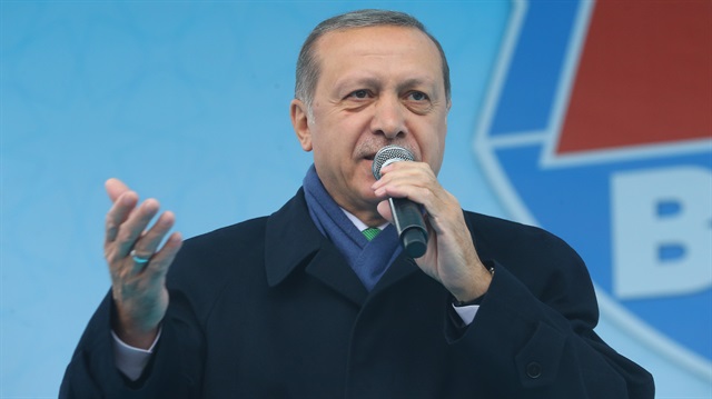 Cumhurbaşkanı Recep Tayyip Erdoğan.