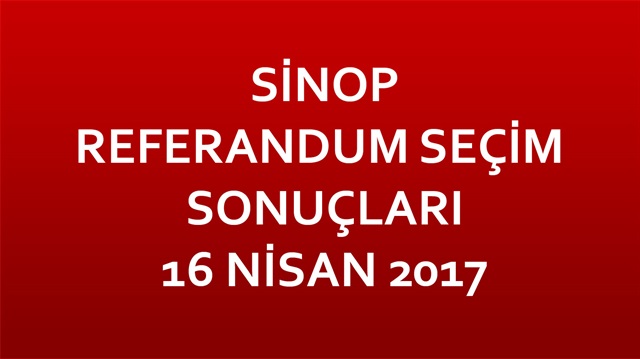 Sinop Referandum Sonuçları 