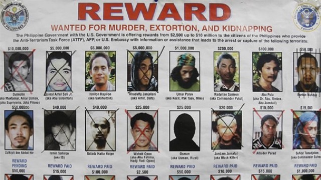 List of wanted Abu Sayyaf terrorists