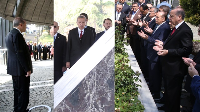 Cumhurbaşkanı Recep Tayyip Erdoğan, Eski Cumhurbaşkanı Turgut Özal, Eski Başbakan Adnan Menderes ve Eski Başbakan Necmettin Erbakan'ın kabrini ziyaret etti. 
