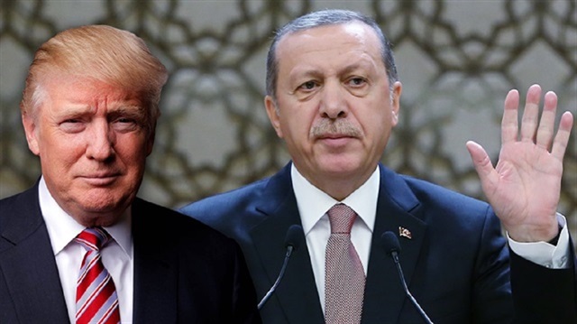 President Trump (L) and President Erdoğan (R). 