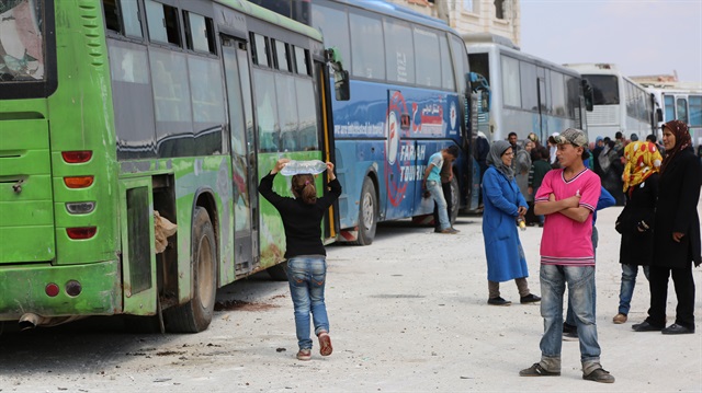 Evacuations in Aleppo.